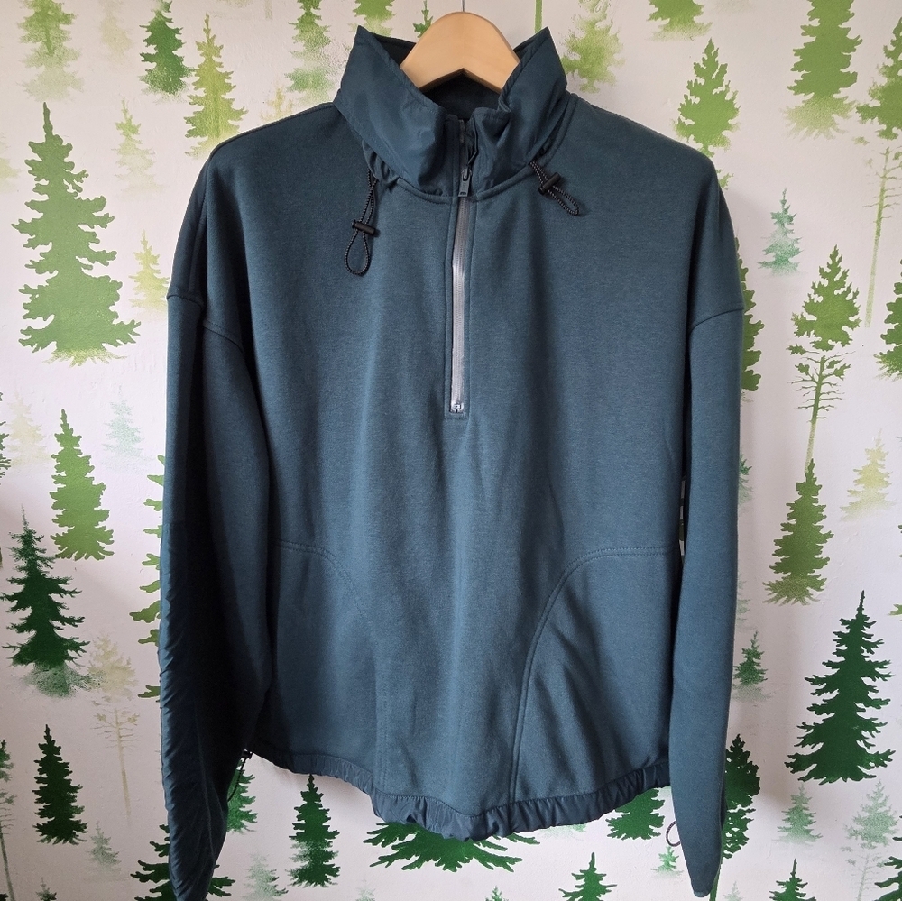 Bass Outdoor Convertible Hoodie Pullover Half-Zip Sweater